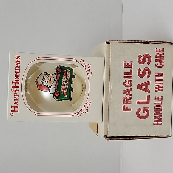 Campbell Soup Kids 1989 Glass Ornament Shipped In Original Jacket Box - Picture 3 of 4
